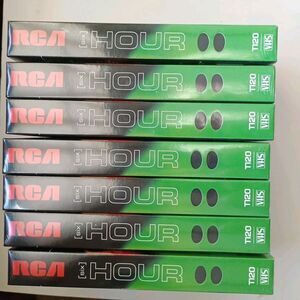 Lot of 7 RCA VHS Video Cassette Blank Tape Six Hour Recording T120 NEW SEALED
